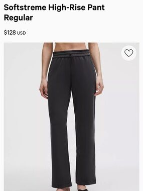 lululemon Softstreme High-Rise Pants in Black